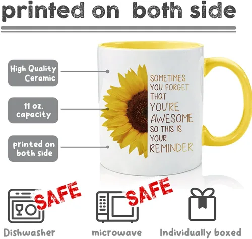 Miniatura 2 de Sometimes You Forget That You are Awesome - Taza divertida con frases inspiradoras, regalos de graduación de cumpleaños para mujeres, mamá, mejor