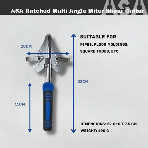 Miniatura 3 de ASA TOOL GBK-84 - Cortador de canaleta asistido por potencia de oro negro - Corte sin esfuerzo para trabajos difíciles