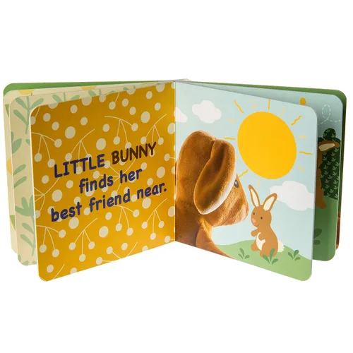 Miniatura 3 de Mary Meyer Leika - Libro de mesa para bebé, 6 x 6 pulgadas, conejito pequeño
