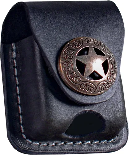 Miniatura 11 de Funda de cuero para encendedor hecha a mano con lazo para cinturón de bolsillo
