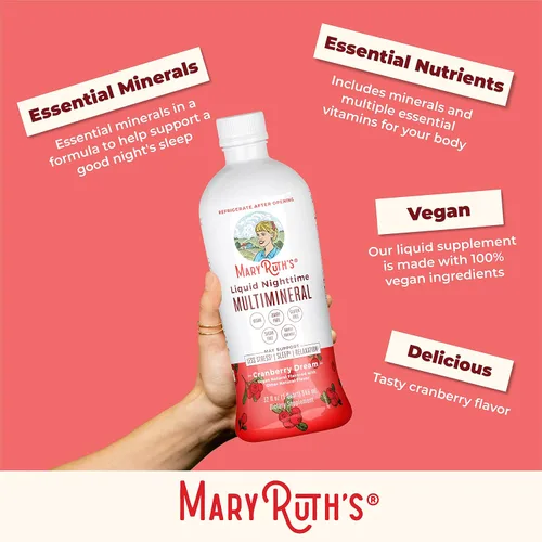 Miniatura 10 de MaryRuth Organics Liquid Morning Multivitamin Essentials+ Vitamina A C D E B6 B12 Biotina Zinc Hombres y mujeres Apoyo inmunológico Belleza