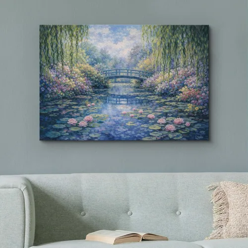 Miniatura 113 de wall26 Prado con álamos por Claude Monet - Arte moderno impresionista, arte en lienzo para el hogar, 12 x 18 pulgadas