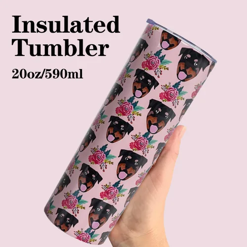 Miniatura 7 de Taza de Rottweiler - Regalos para amantes de perros - Regalo para perros - Tazas de café de viaje de Rottweiler para bebidas frías y calientes - Con