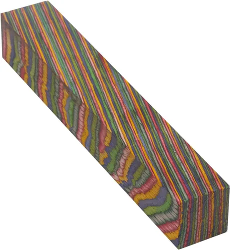 Miniatura 5 de Penn State Industries PKEZLAM40 - Lápiz en blanco laminado de grano de color, 5/8 "x 5/8" x 5" (suroeste)