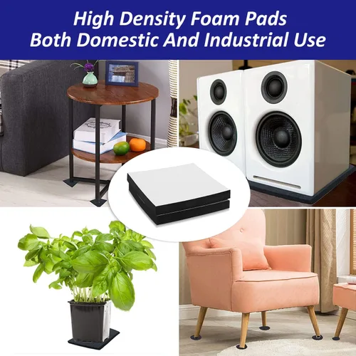 Miniatura 7 de Foam Padding Sheets with Adhesive Backing - Self Stick Neoprene Insulation Foam,4 PCS 1/2 Inch Thick X 4 Inch Long X 4 Inch Wide - Closed Cell Foam