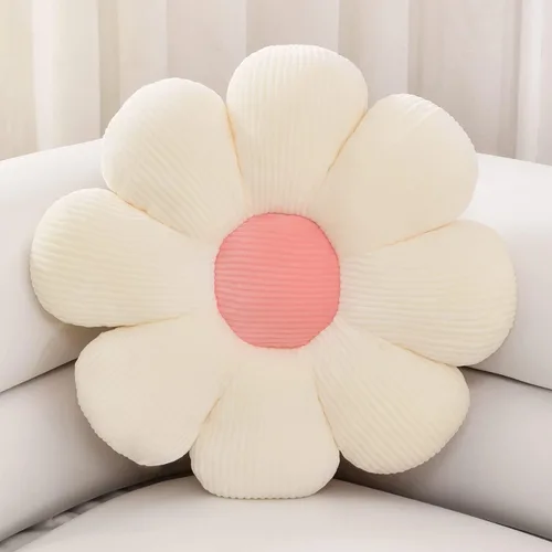Miniatura 12 de sioloc Almohada de Flor, Almohada Decorativa con Forma de Flor Cojín de Trasero Cojín de Suelo, Cojín de Asiento, Decoración Bonita de Habitación