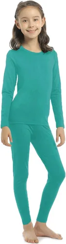 Conjunto de ropa interior térmica para niñas con tejido polar térmico en parte superior e inferior, Classic, M