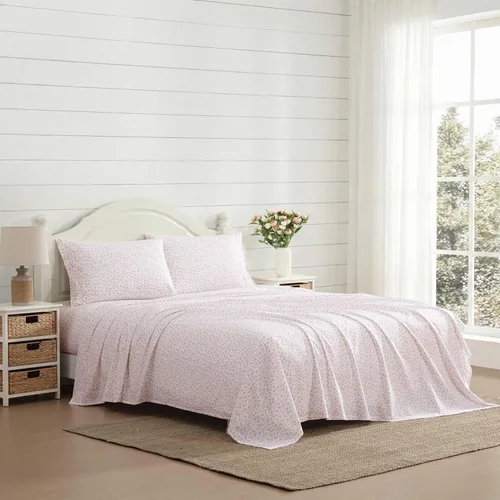 Miniatura 13 de Laura Ashley - Sábanas King, Juego de Ropa de Cama de Percal de Algodón, Ligero y Transpirable para el Hogar (Emogene Naranja Quemado, King)