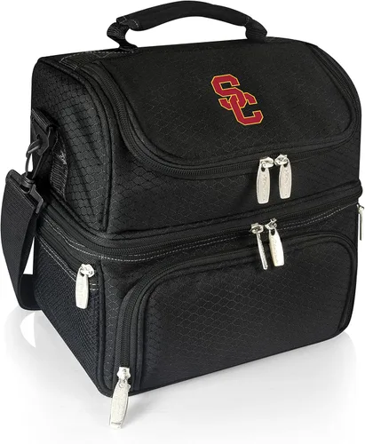 Miniatura 55 de PICNIC TIME NCAA Nebraska Cornhuskers Pranzo - Lonchera aislada con juego de pícnic, bolsa enfriadora para el almuerzo Negro