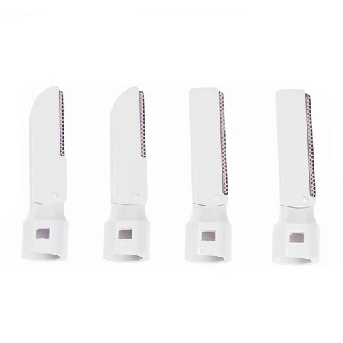 Miniatura 3 de Acerca de Beauty Sonic Beauty Wand - Cuchillas de repuesto para varita, paquete de 4, incluye 2 cuchillas de repuesto para cejas y 2 cuchillas