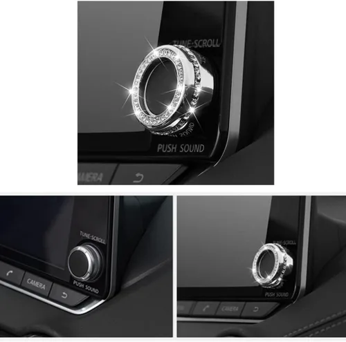 Miniatura 3 de Accesorios interiores brillantes para Nissan Sentra 2020 2021 2022 2023 2024 2025 modificación de cristal de diamantes de imitación