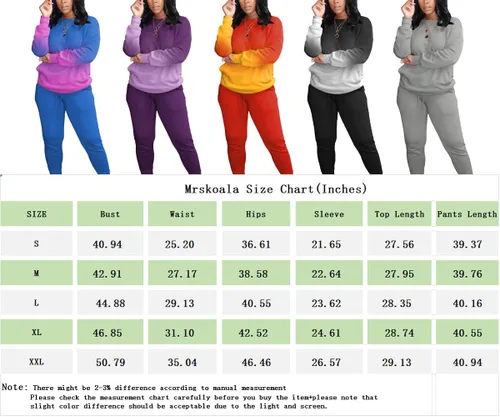 Miniatura 6 de Mrskoala Conjuntos de moda para mujer, conjunto de 2 piezas de pantalones deportivos de entrenamiento