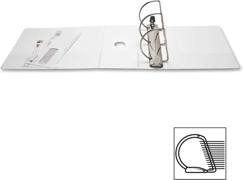 Miniatura 4 de Business Fuente 5 pulgadas Slant Anillo View Binder – Color Blanco, Blanco