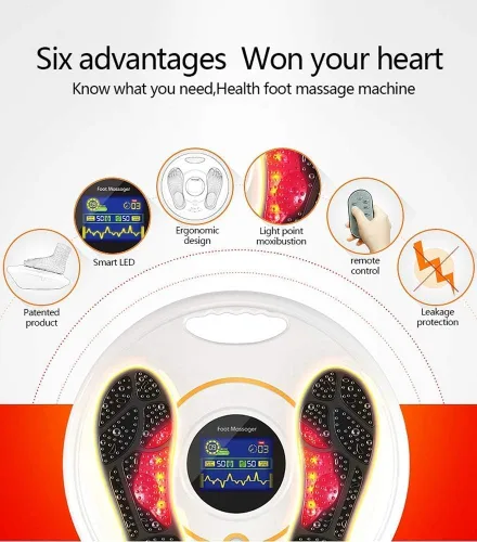 Miniatura 8 de Foot Circulation Plus (elegible para FSA o HSA) - Máquina de masaje de pies con unidad TENS, EMS (estimulador muscular eléctrico) Pies Salud