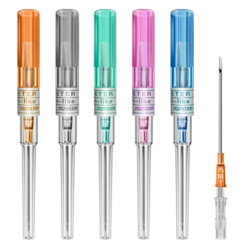 Miniatura 19 de 20G Agujas para piercing con catéter - 6 piezas de agujas para perforación, agujas huecas para catéter para oreja, nariz, ombligo, pezón, labio