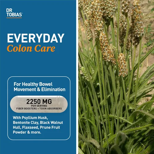 Miniatura 3 de Dr. Tobias Multivitamínico y psyllium para adultos diariamente apoya la energía, la inmunidad y los movimientos intestinales saludables con 42