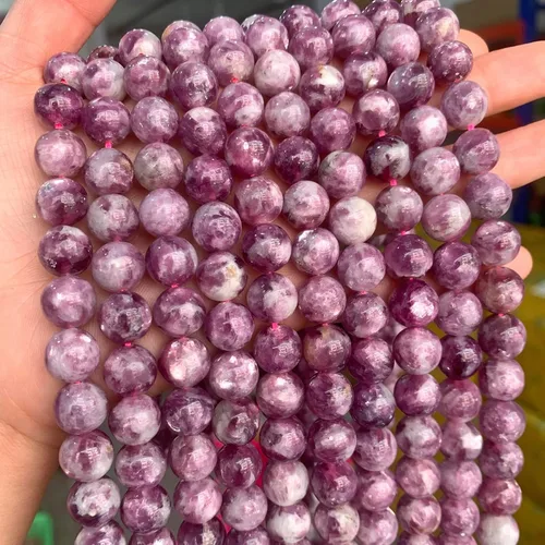 Miniatura 16 de 45 piezas de cuentas de piedra natural de arco iris de Alashan de 8 mm de ágata para hacer joyería, cuentas de piedra de 15" para pulseras