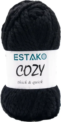 Miniatura 44 de Estako Cozy Thick & Quick Yarn - Hilo acogedor grueso y rápido, 20% lana, 80% acrílico, suave, súper voluminoso, peso #6, para tejer y hacer 50187