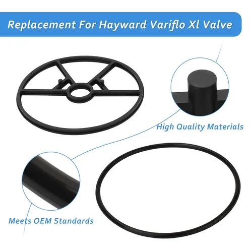 Miniatura 4 de SP0714T Junta de válvula junta tórica compatible con Hayward Vari-flo XL Kit de reconstrucción de válvula multipuerto Válvulas Variflo piscina