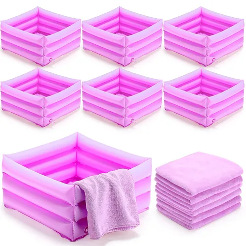 Miniatura 8 de FillTouch Kit de spa de pies de 12.5 x 12.5 x 8.3 pulgadas para niñas y niños, toallas de mano de 12.5 x 12.5 x 8.3 pulgadas, toallas de mano
