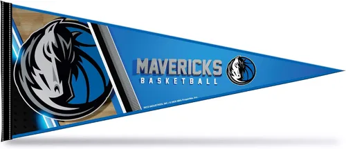 Miniatura 12 de Rico Industries NBA Basketball Primary - Banderín de fieltro de 12 x 30 pulgadas para decoración de pared, ideal para el hogar, dormitorio