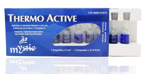 Miniatura 3 de Mystic Thermo Active - Ampolla capilar con brillo y suavidad excepcionales, con siliconas y vitamina E (tocoferol) (paquete de 7)