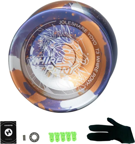 Miniatura 10 de LIXADA Yoyo Ball Aleación de aluminio con rodamientos sensibles y no respondentes+cuerda Yoyo+guante, juego de bolas de yoyo profesional portátil