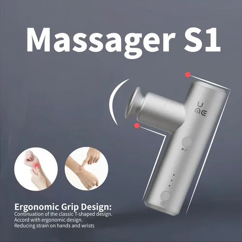 Miniatura 6 de Breo S1 Mini pistola de masaje, masajeador de percusión de tejido profundo para espalda y cuello para aliviar el dolor, potencia portátil ultra