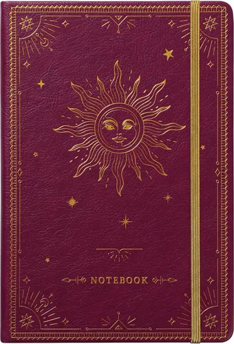 Miniatura 25 de Artfan Cuaderno/diario a rayas – Cuaderno clásico de piel sintética de papel grueso de alta calidad con bolsillo + separadores de páginas, regalos