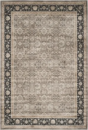 Miniatura 6 de SAFAVIEH Persian Garden Collection - Alfombra de área de 8 x 10 pies 2 pulgadas, color plateado y crema, diseño tradicional de viscosa oriental