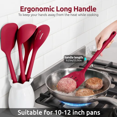 Miniatura 6 de U-Taste - Juego de utensilios de cocina de silicona: accesorios de cocina de alta resistencia al calor de 13.6 pulgadas de largo, accesorios de (4)