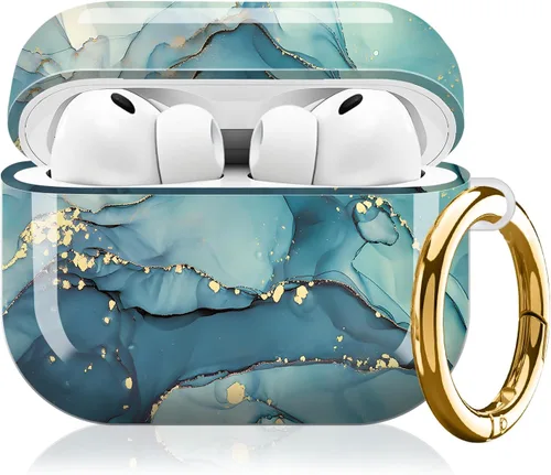 Miniatura 9 de Compatible con AirPod Pro 3 (2025), bonita funda para mujeres y hombres, protección completa, a prueba de golpes, con llavero, accesorios de funda