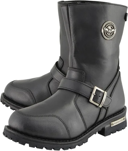 Miniatura 5 de Milwaukee Leather MBM9090 - Botas de motocicleta para hombre, de 9 pulgadas, con protector de palanca de cambios