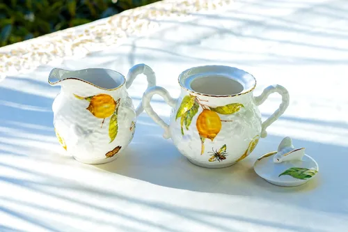 Miniatura 4 de Lemon Bee - Juego de té de porcelana fina (11 piezas)