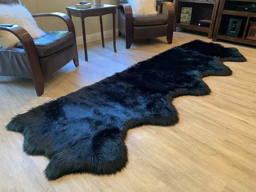 Miniatura 61 de LAMBZY Alfombra de pelo de oveja sintética, hipoalergénica, súper suave, sedosa para sala de estar, habitación de los niños, sofá