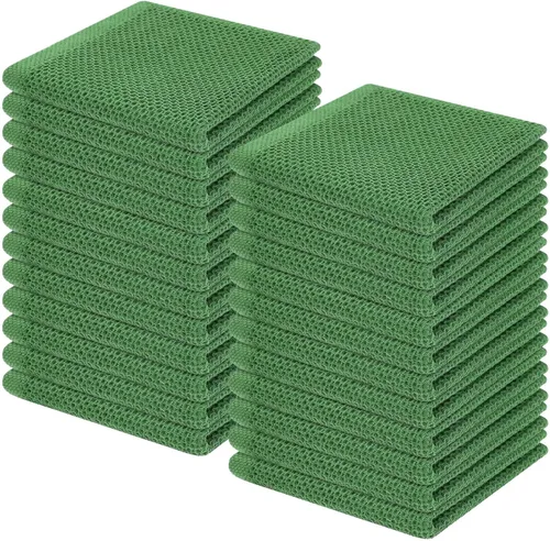 Miniatura 182 de Homaxy Paños de cocina de 100% algodón con tejido de gofre, ultra suaves, absorbentes, de secado rápido, 12 x 12 pulgadas, paquete de 6, amarillo