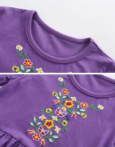 Miniatura 2 de Vestidos Gilrs para niños pequeños a rayas