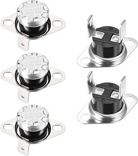 Miniatura 38 de uxcell KSD301 Termostato 104.0 °F/104°F 10A N.C Ajustar interruptor de temperatura de disco rápido para microondas, horno, cafetera 2 piezas
