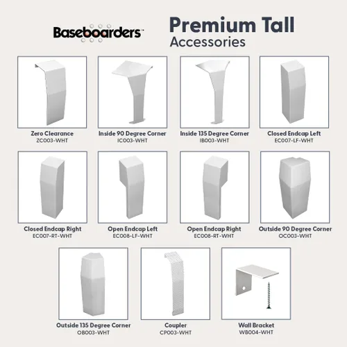 Miniatura 17 de Baseboarders Premium Tall Series - Cubierta para calentador de zócalo de acero galvanizado de 2 pies (24 pulgadas), resistente a la corrosión
