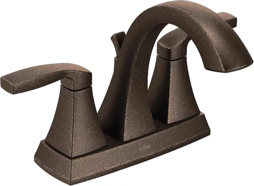 Miniatura 11 de Moen Voss – Grifo de baño de arco alto con dos manijas y centrado, cromado, 6901