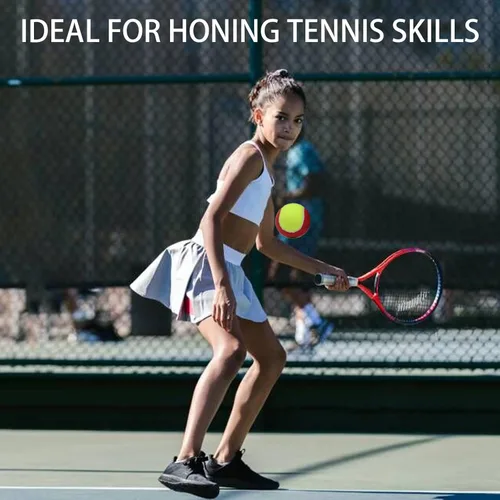 Miniatura 6 de SHYUJAJIE - Juego de 20 pelotas de tenis de baja compresión en etapas de 25%/50%/75% para principiantes, niños y jóvenes en entrenamiento y Rojo