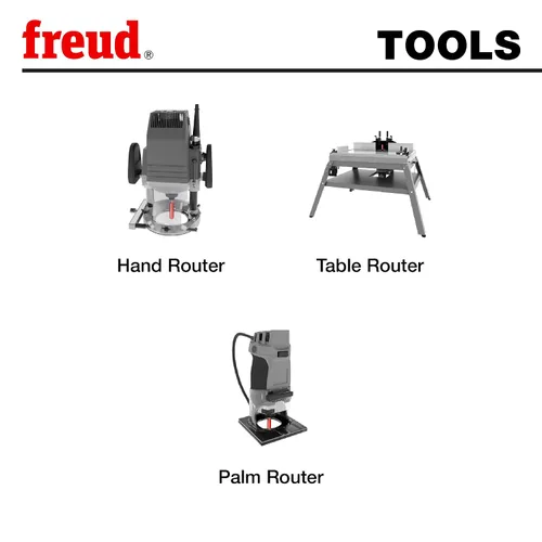 Miniatura 5 de Freud 42-102: 3/8" (diámetro) Rodamiento Embellecedor Broca con vástago de 1/4", longitud total de 2-5/16