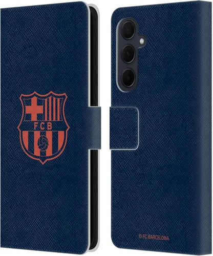 Miniatura 95 de Head Case Designs Funda de piel con licencia oficial del FC Barcelona Barca Crest Graphics para Samsung Galaxy A06 4G