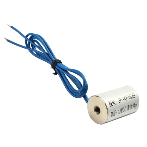 Miniatura 12 de Heyiarbeit 12V DC 50N Imán de elevación eléctrica electroimán solenoide Ascensor Holding 25mmx20mm