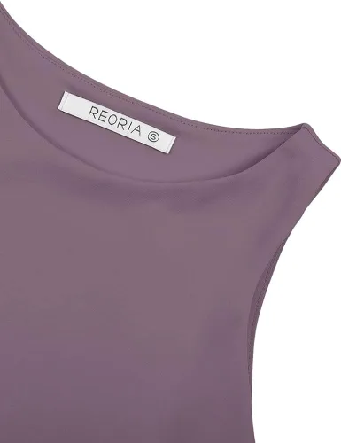 Miniatura 5 de REORIA - Camisetas ombligueras sin mangas y con espalda cruzada para mujer, ombligueras sexys con cuello halter