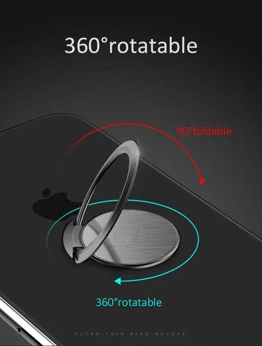 Miniatura 5 de El soporte de anillo de teléfono más delgado del mundo, Attom Tech Tomorotec soporte ultra delgado para anillo de teléfono celular para montaje Rosa