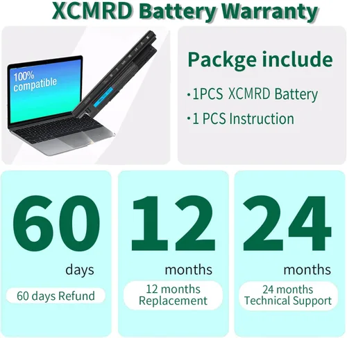 Miniatura 6 de Batería XCMRD de 40 WH de 14.8 V para Dell Inspiron 15 3000 Series 15 3531 3537 3541 3542 3543 3521 i3531 i3542 i3543 3878 17 3721 38R 521 5537 17R