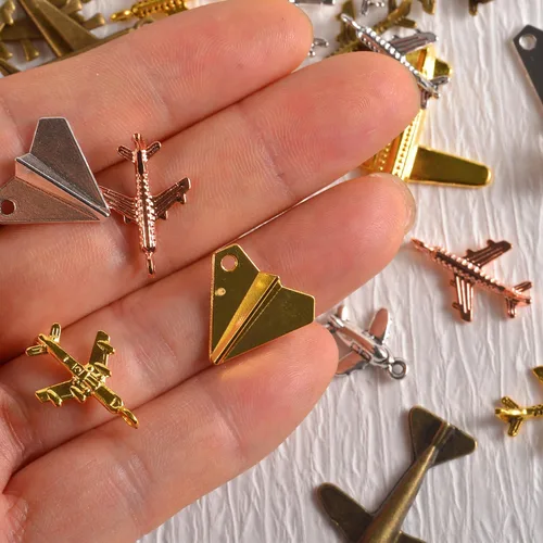 Miniatura 5 de stino - Abalorios de metal para hacer joyas 100 gramos, lote de adornos tibetanos en plata y bañados en oro para hacer joyas de collar, aretes