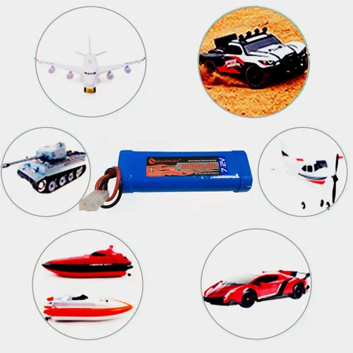 Miniatura 4 de Batería NiMH de 7.2 V 3800 mAh de 6 celdas para autos RC Hobby batería con conector Tamiya para automóvil, camión, camión, tanque de buggy, avión