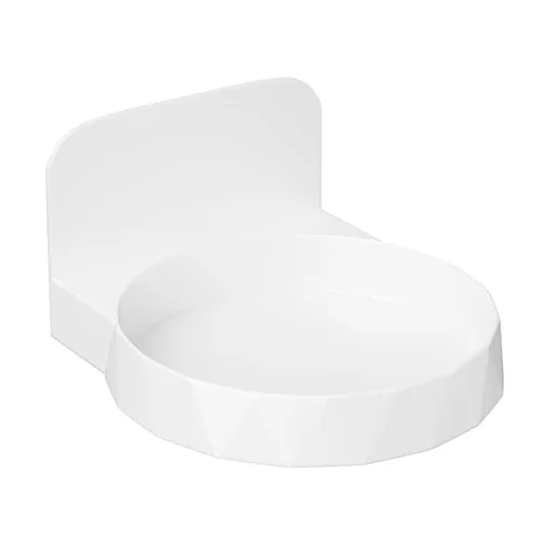 Soporte de pared para dispensador de espuma de papel higiénico - Soporte adhesivo para baño - Instalación sin taladros - Compatible con dispensador